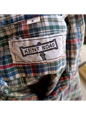 True Vintage Garden Shirt Small Women's 1970's Kent Road Plaid Button-Up